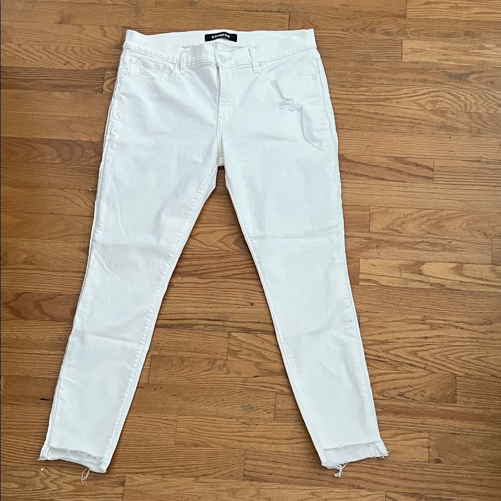 Express Crisp White Denim Pants